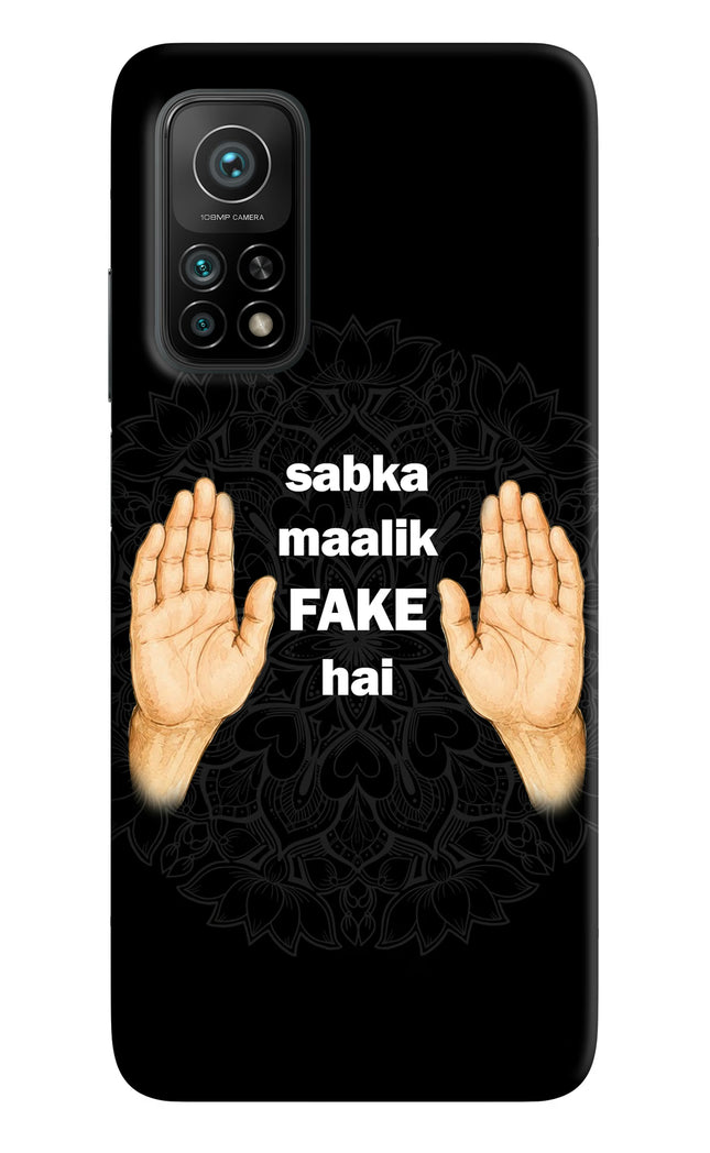 Sabka Malik Fake Mi 10T Pro Hard Case Back Cover by Casekaro