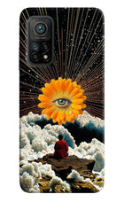 Cosmic Flower Mi 10T Pro Hard Case Back Cover by Casekaro