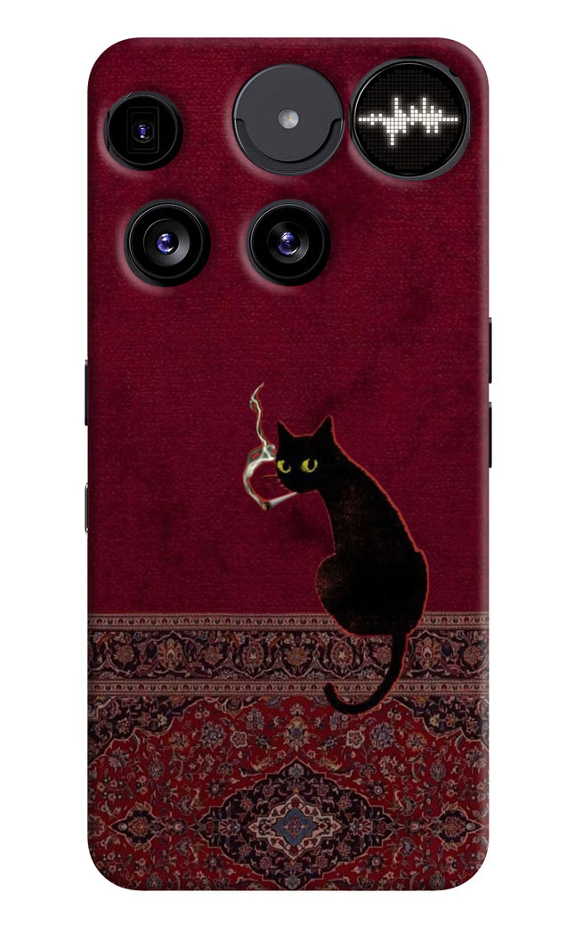 Midnight Cat Nothing Phone 3 Hard Case Back Cover by Casekaro