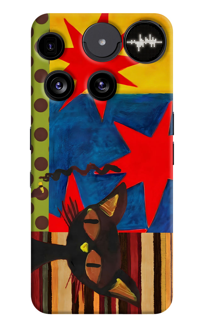 Pop Cat Nothing Phone 3 Hard Case Back Cover by Casekaro