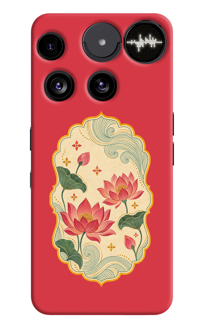 Pink Lotus Nothing Phone 3 Hard Case Back Cover by Casekaro