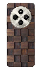 Wooden Cube Design Poco C75 5G Hard Case Back Cover by Casekaro