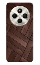 Wooden Texture Design Poco C75 5G Hard Case Back Cover by Casekaro