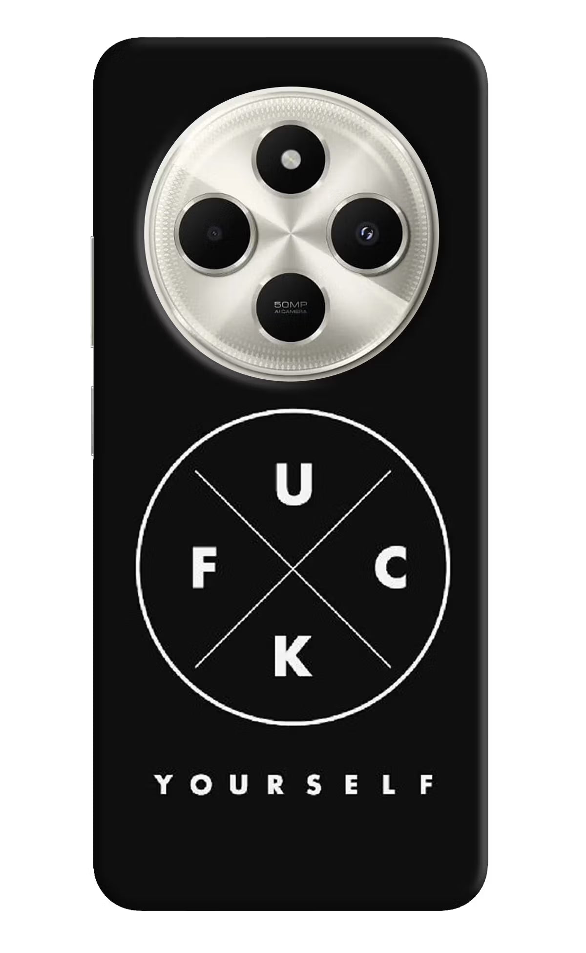 Go Fuck Yourself Poco C75 5G Hard Case Back Cover by Casekaro