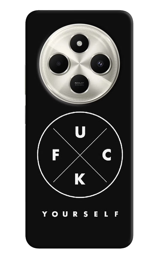 Go Fuck Yourself Poco C75 5G Hard Case Back Cover by Casekaro