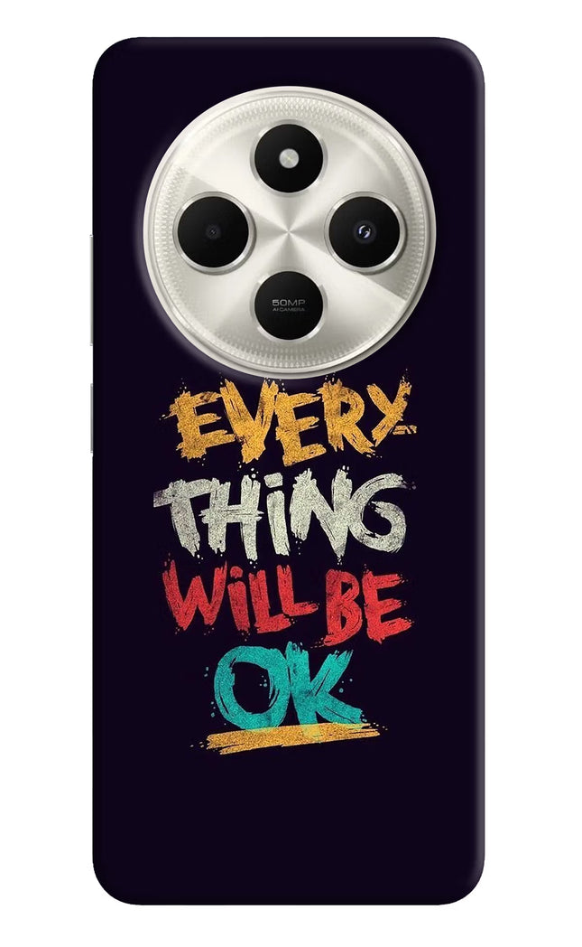 Everything Will Be Ok Poco C75 5G Hard Case Back Cover by Casekaro