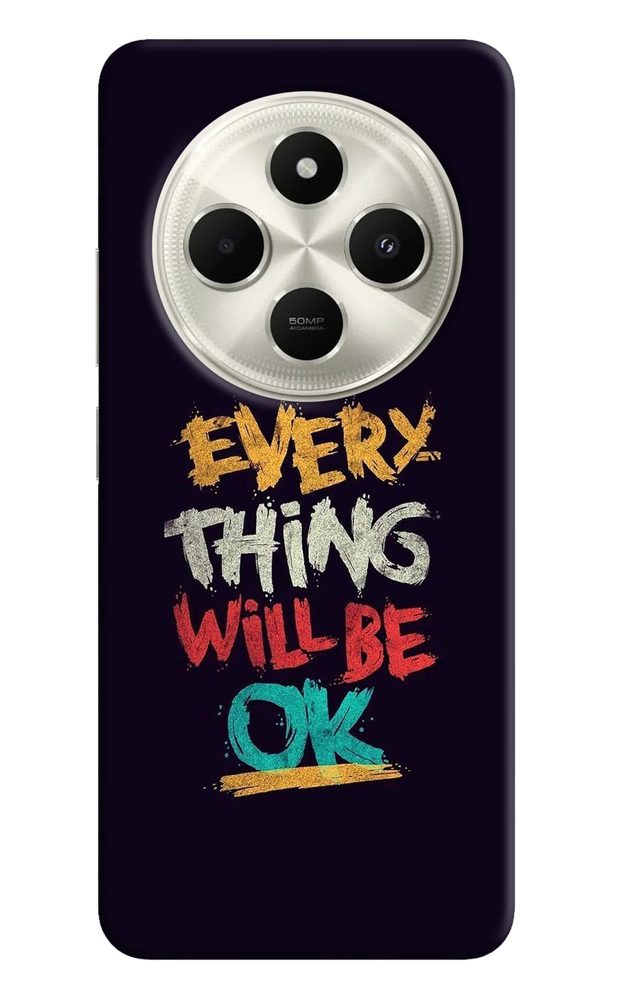 Everything Will Be Ok Poco C75 5G Back Cover, Hard case