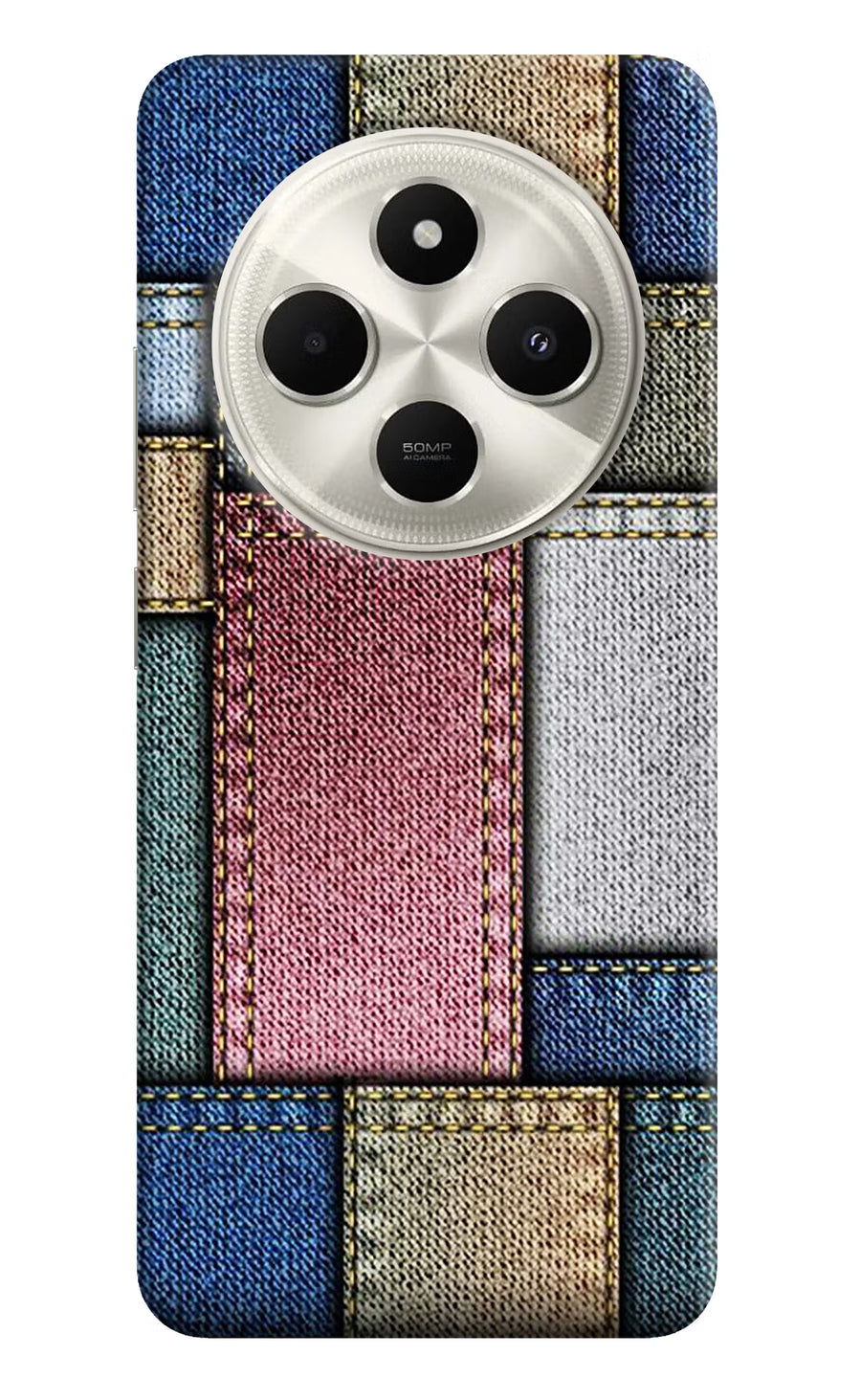 Multicolor Jeans Poco C75 5G Back Cover, Hard case