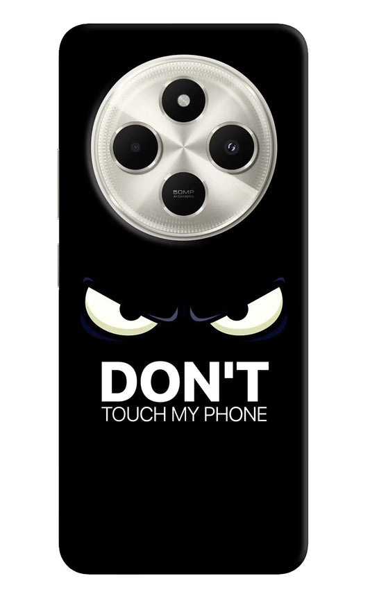 Don'T Touch My Phone Poco C75 5G Hard Case Back Cover by Casekaro