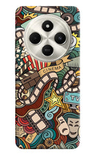 Cinema Abstract Poco C75 5G Hard Case Back Cover by Casekaro