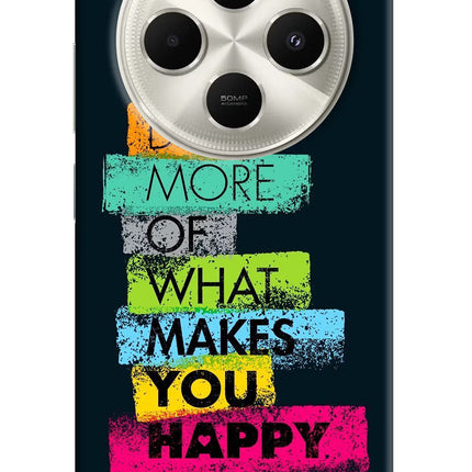 Do More Of What Makes You Happy Poco C75 5G Hard Case Back Cover by Casekaro