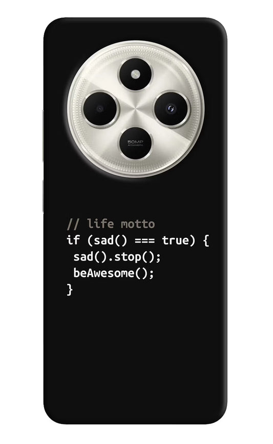 Life Motto Code Poco C75 5G Hard Case Back Cover by Casekaro