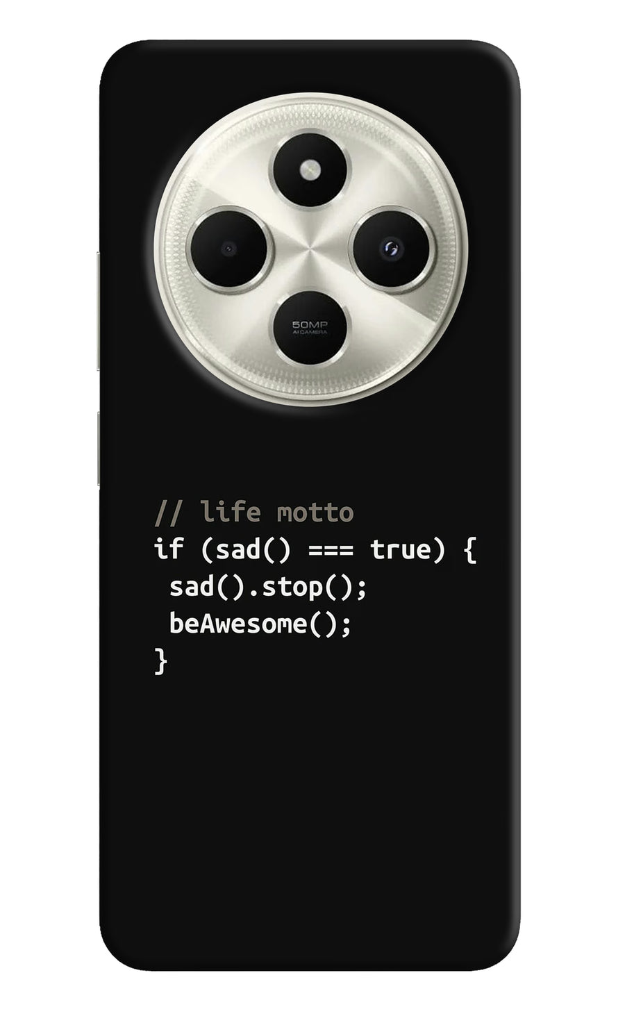Life Motto Code Poco C75 5G Back Cover, Hard case
