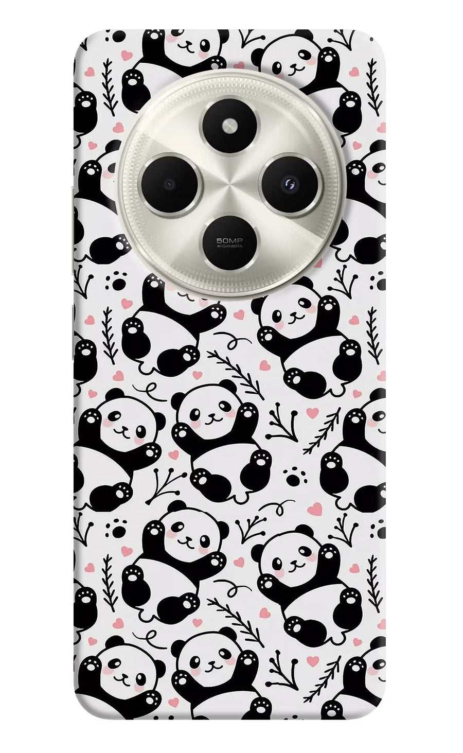 Cute Panda Poco C75 5G Back Cover, Hard case