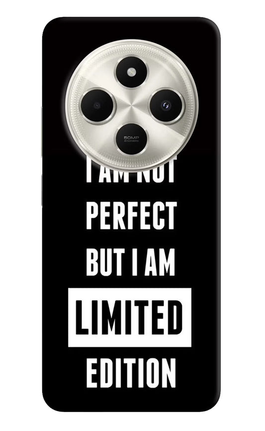 I Am Not Perfect But I Am Limited Edition Poco C75 5G Hard Case Back Cover by Casekaro