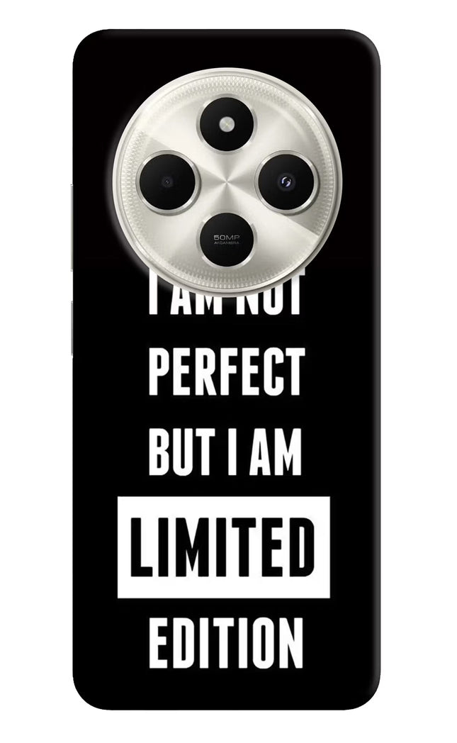 I Am Not Perfect But I Am Limited Edition Poco C75 5G Hard Case Back Cover by Casekaro