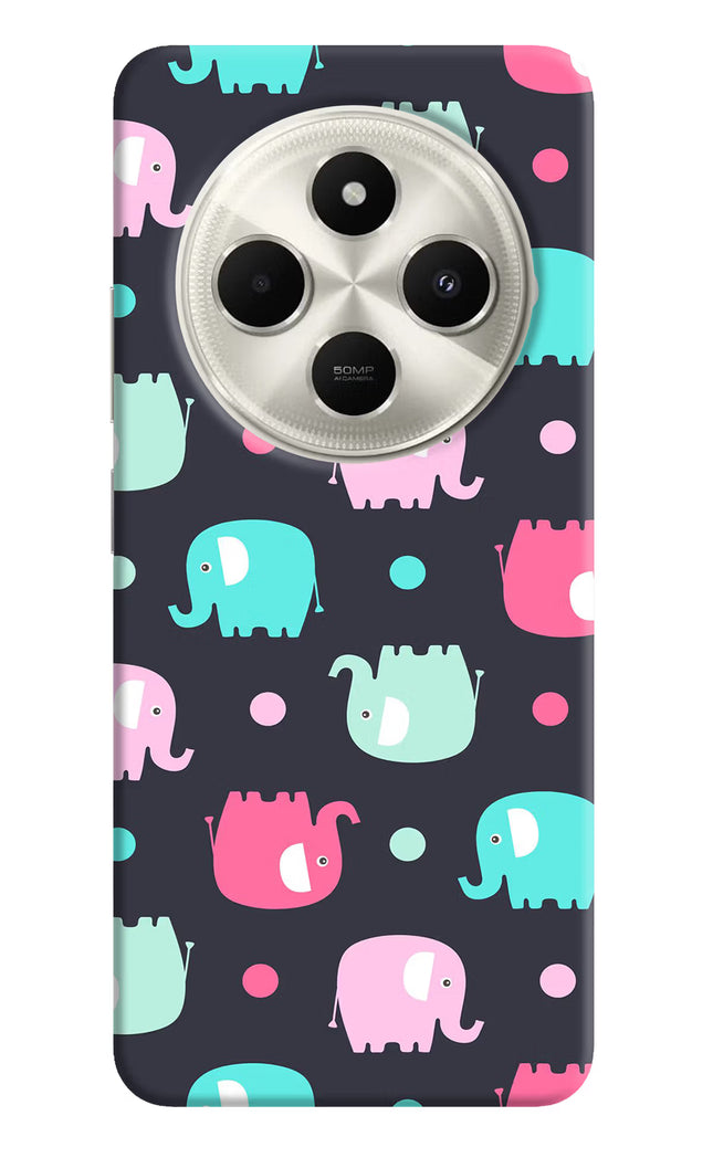Elephants Poco C75 5G Hard Case Back Cover by Casekaro