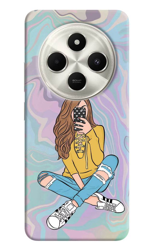 Selfie Girl Poco C75 5G Hard Case Back Cover by Casekaro