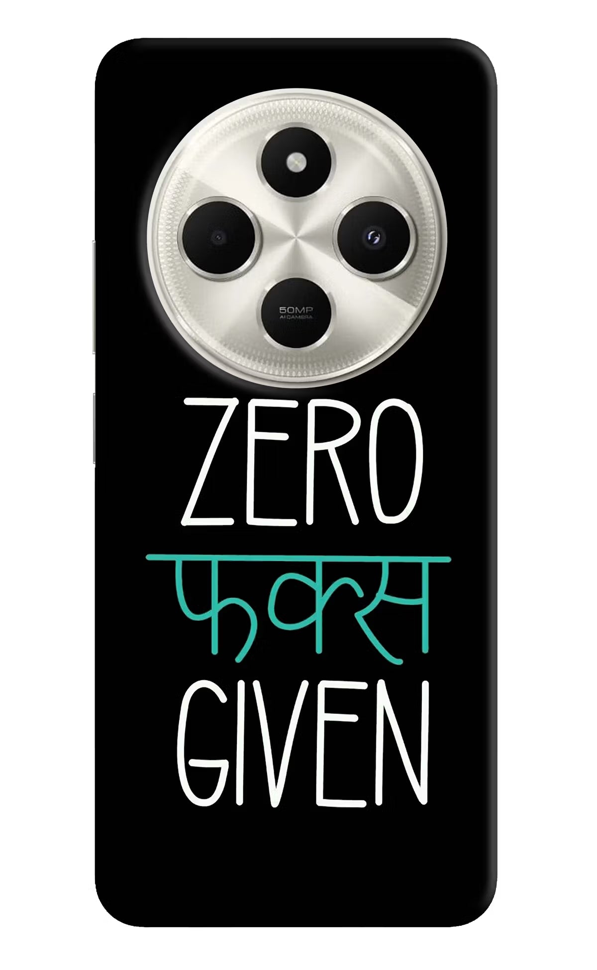 Zero Fucks Given Poco C75 5G Hard Case Back Cover by Casekaro