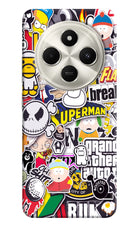Sticker Bomb Poco C75 5G Hard Case Back Cover by Casekaro