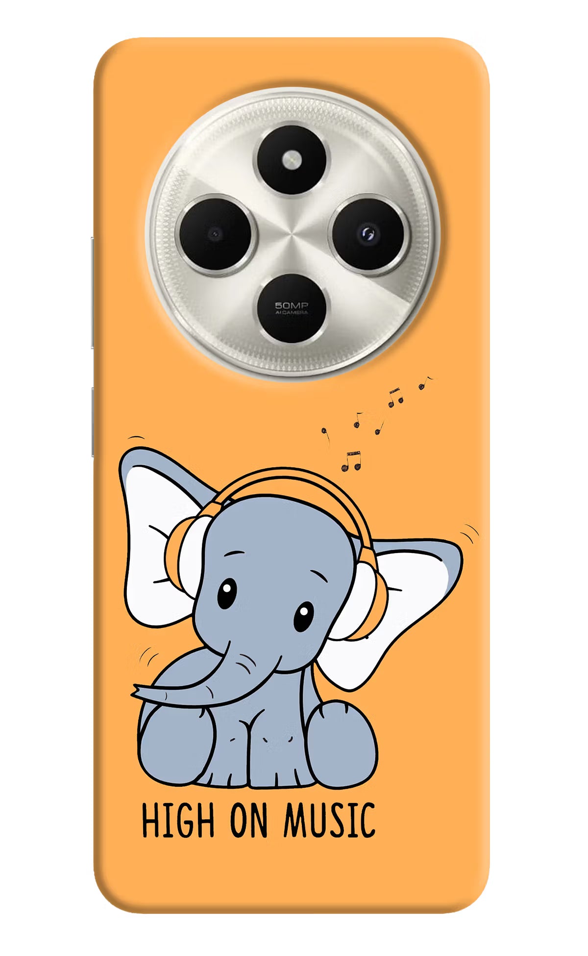 High On Music Poco C75 5G Hard Case Back Cover by Casekaro