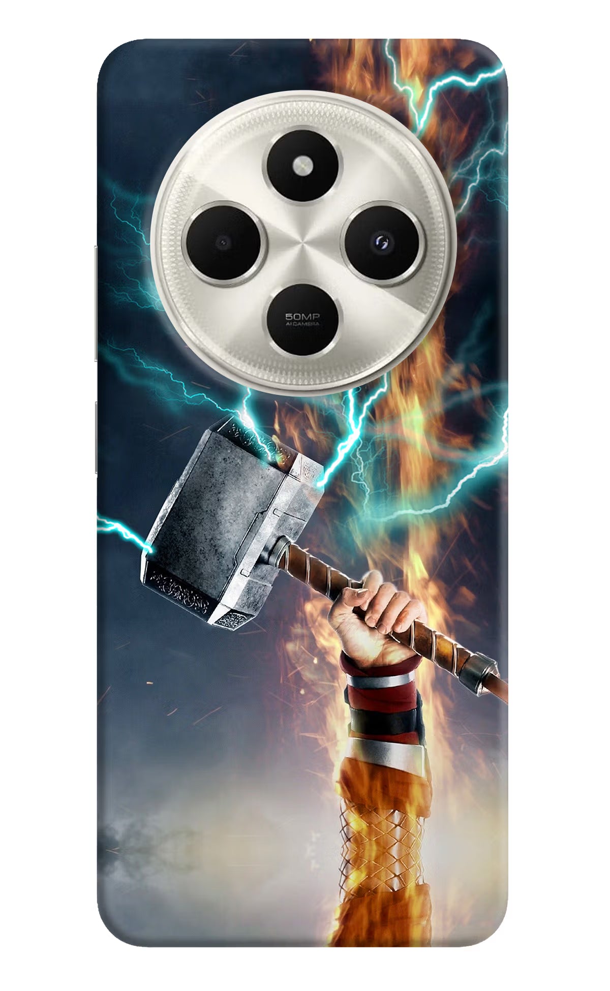 Thor Hammer Mjolnir Poco C75 5G Hard Case Back Cover by Casekaro