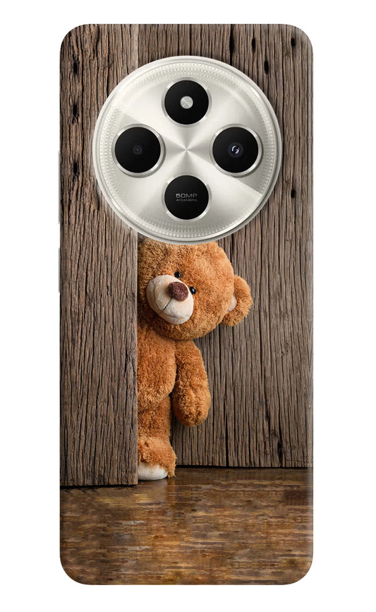 Teddy Wooden Poco C75 5G Hard Case Back Cover by Casekaro