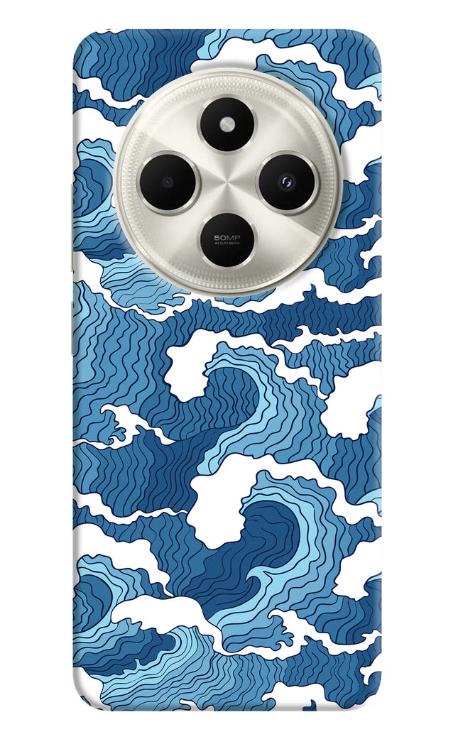 Blue Waves Poco C75 5G Hard Case Back Cover by Casekaro
