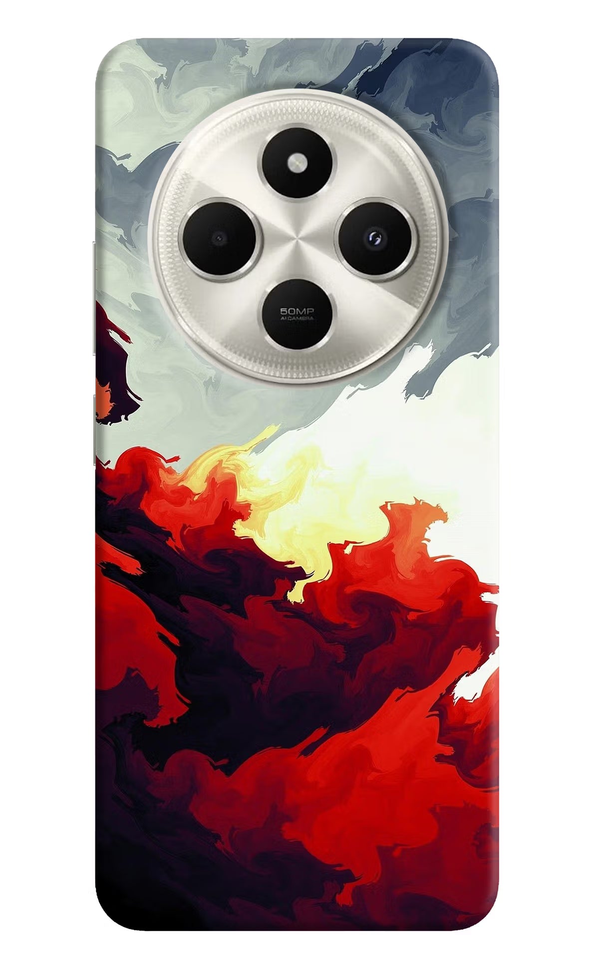 Fire Cloud Poco C75 5G Hard Case Back Cover by Casekaro