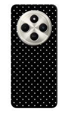 White Dots Poco C75 5G Hard Case Back Cover by Casekaro