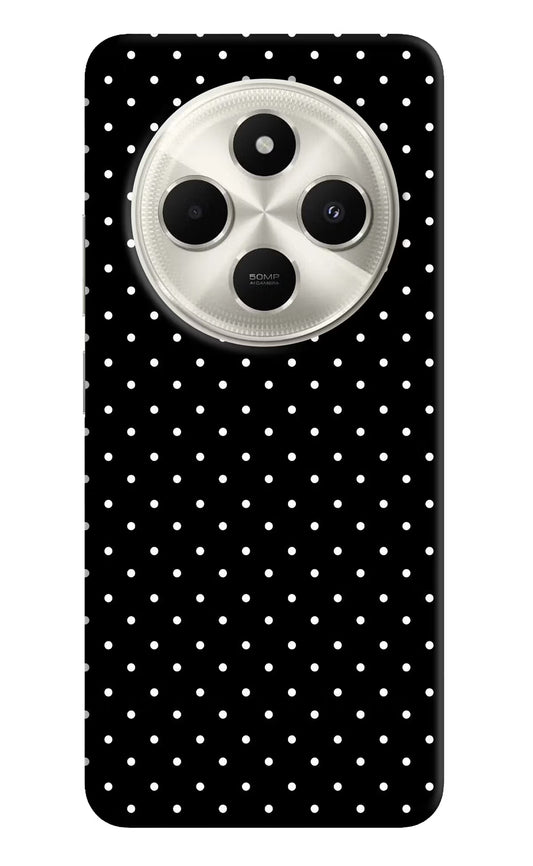 White Dots Poco C75 5G Hard Case Back Cover by Casekaro