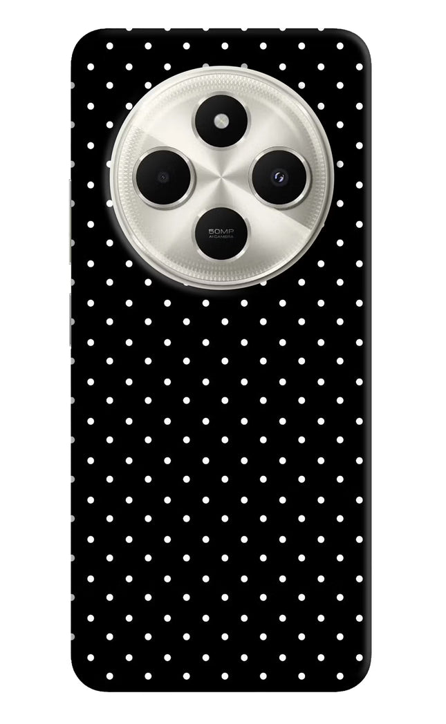 White Dots Poco C75 5G Hard Case Back Cover by Casekaro