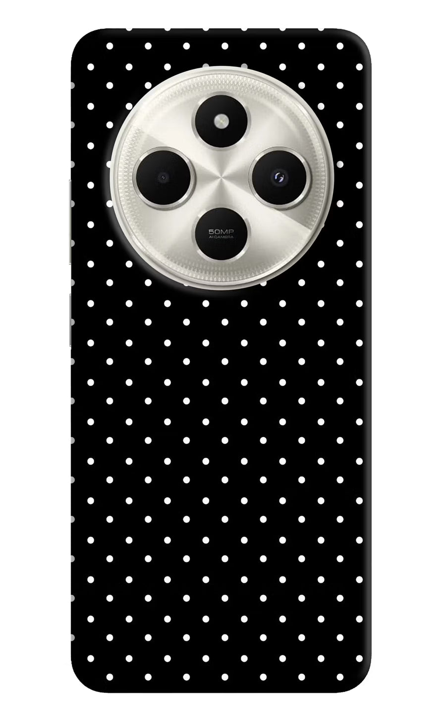 White Dots Poco C75 5G Back Cover, Hard case