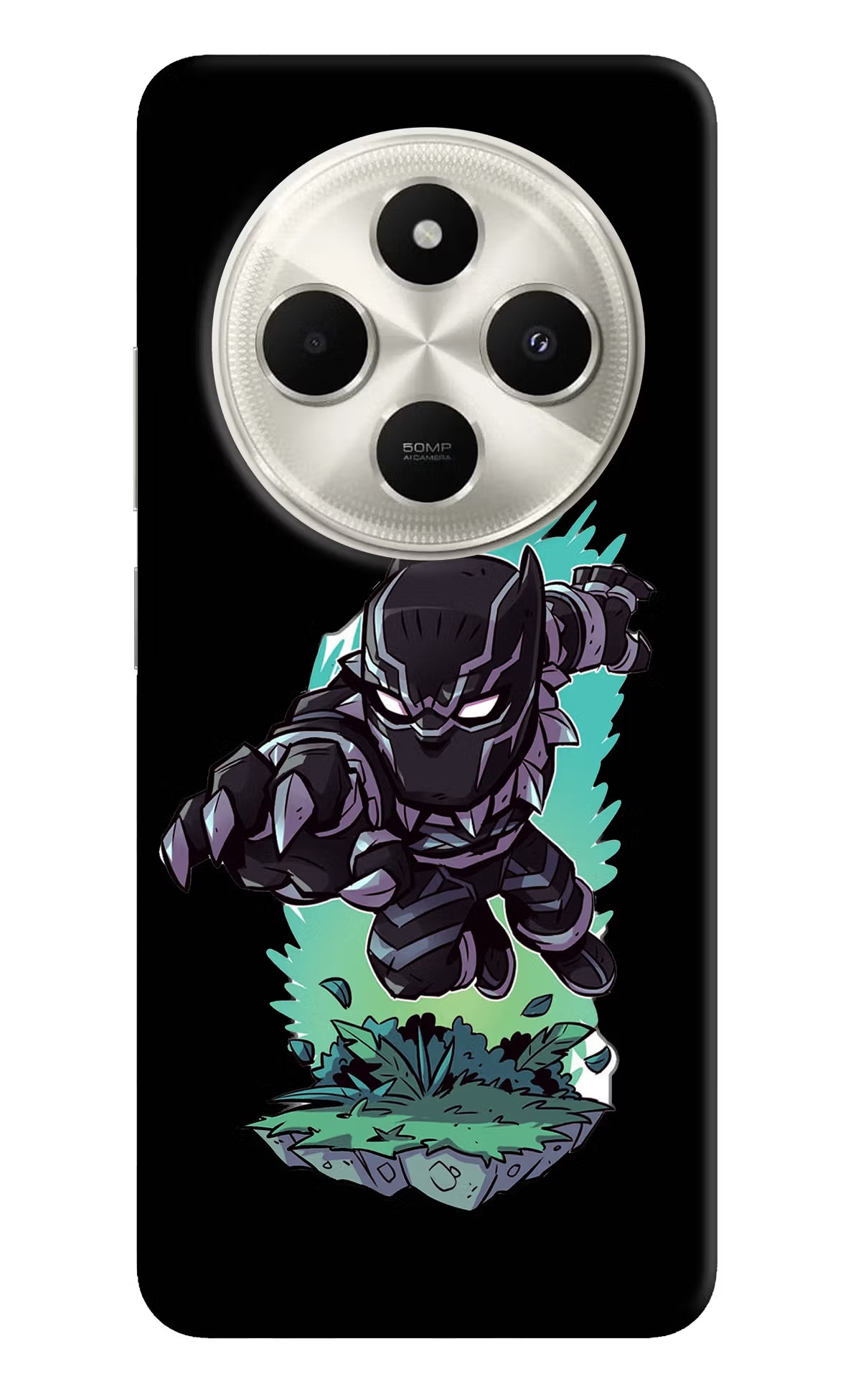 Black Panther Poco C75 5G Hard Case Back Cover by Casekaro