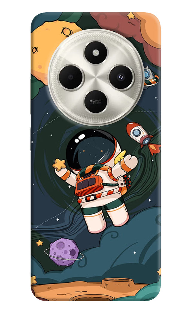 Cartoon Astronaut Poco C75 5G Hard Case Back Cover by Casekaro