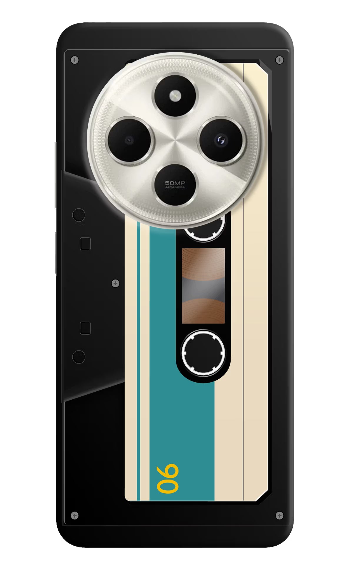 Cassette Poco C75 5G Hard Case Back Cover by Casekaro
