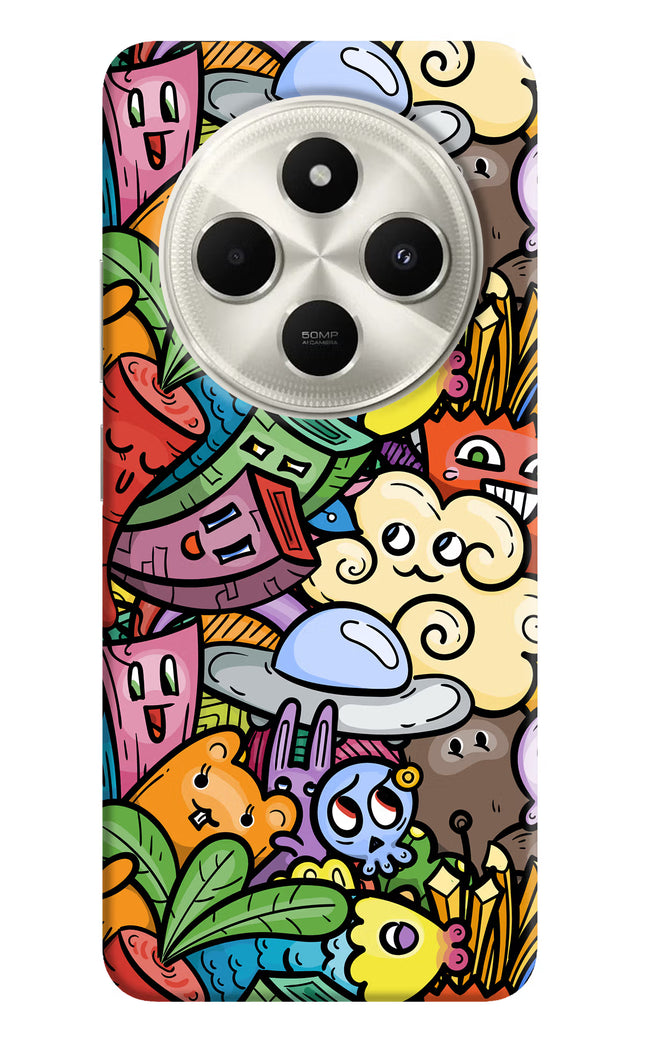 Veggie Doodle Poco C75 5G Hard Case Back Cover by Casekaro
