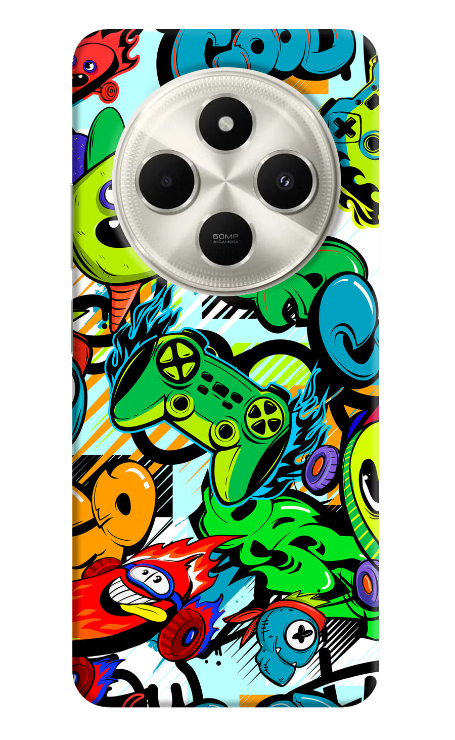Game Doodle Poco C75 5G Back Cover, Hard case