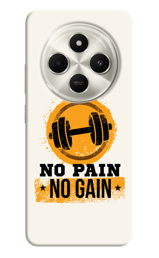 No Pain No Gain Poco C75 5G Hard Case Back Cover by Casekaro