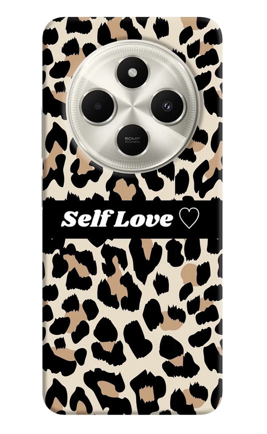 Leopard Print Self Love Poco C75 5G Hard Case Back Cover by Casekaro