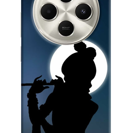Shri Krishna Silhouette Poco C75 5G Hard Case Back Cover by Casekaro