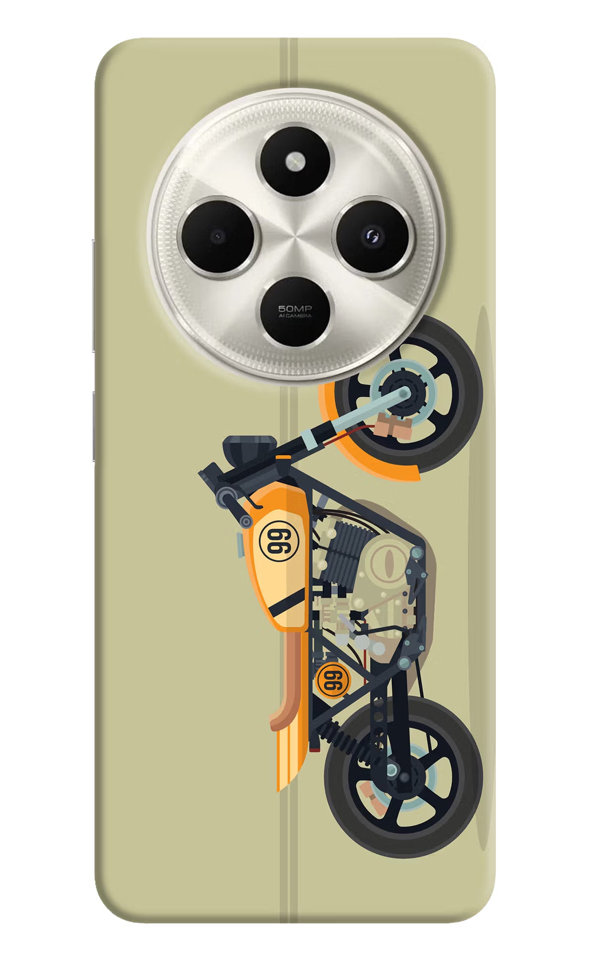 Vertical Speedster Poco C75 5G Hard Case Back Cover by Casekaro