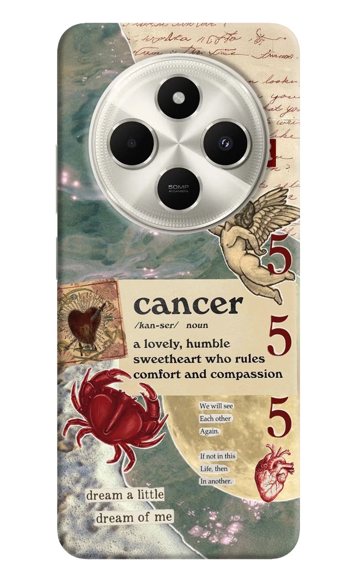 Cancer Zodiac Poco C75 5G Hard Case Back Cover by Casekaro