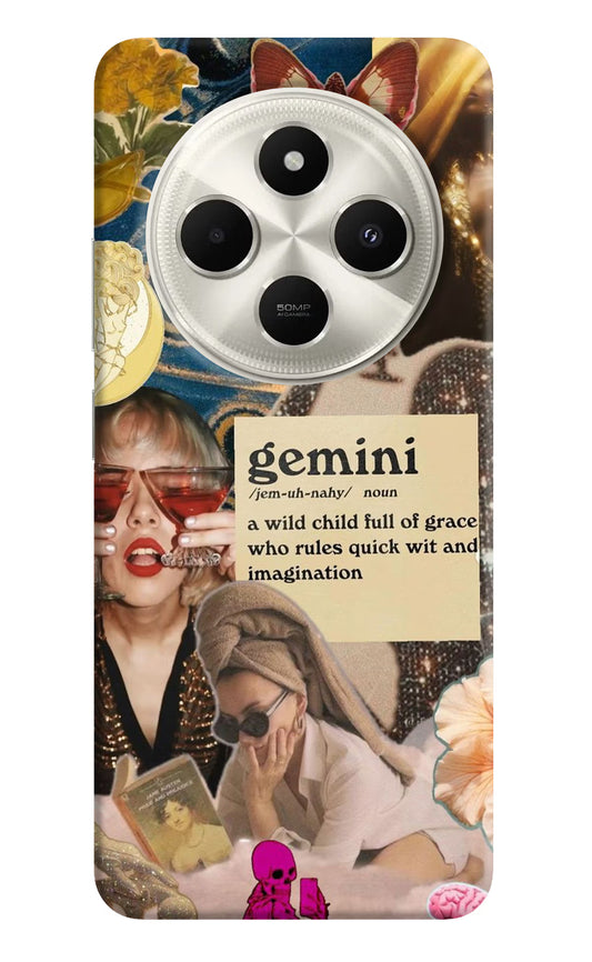 Gemini Zodiac Poco C75 5G Hard Case Back Cover by Casekaro