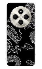 Twin Dragons Poco C75 5G Hard Case Back Cover by Casekaro