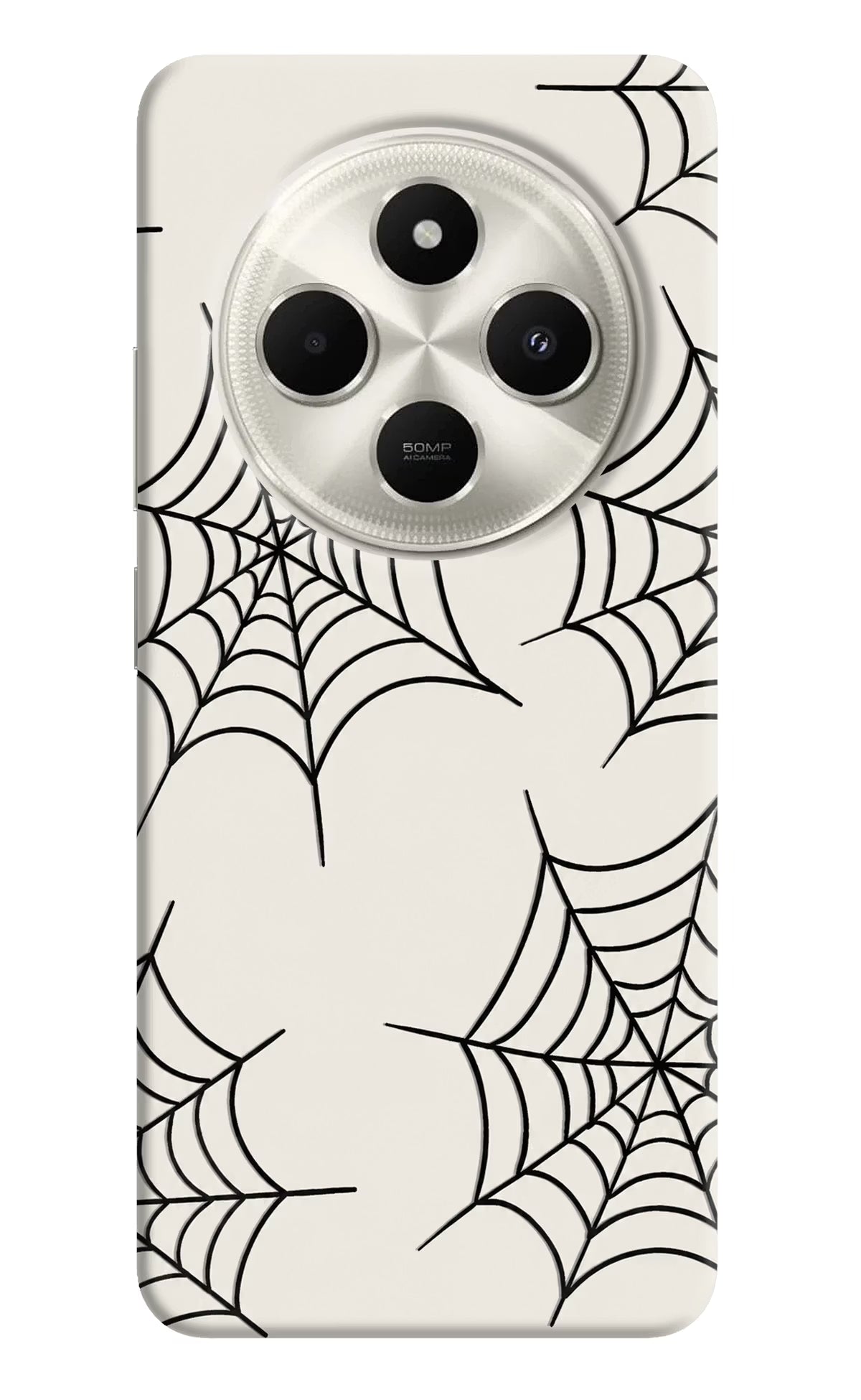 Spider Web Poco C75 5G Hard Case Back Cover by Casekaro