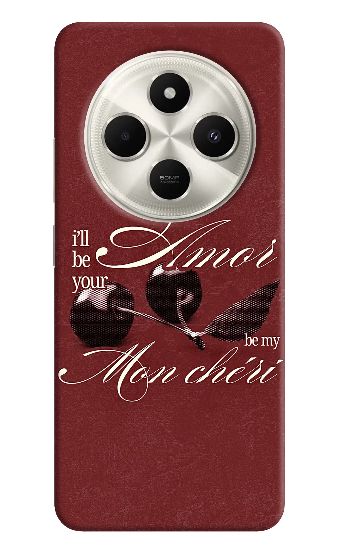 Velvet Cherry Poco C75 5G Back Cover