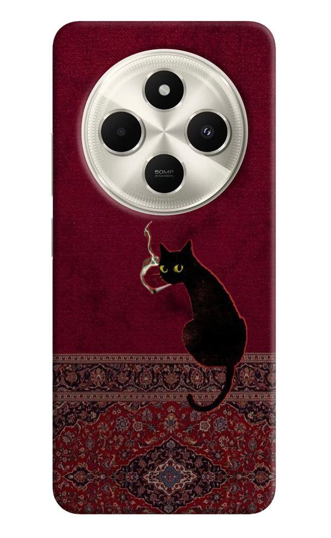 Midnight Cat Poco C75 5G Hard Case Back Cover by Casekaro