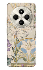 White Lily Poco C75 5G Hard Case Back Cover by Casekaro