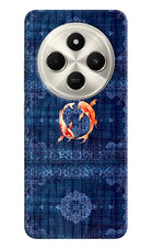 Koi Blue Poco C75 5G Hard Case Back Cover by Casekaro